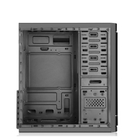 游戏风暴 商乐(黑)商务机箱 电脑台式主机箱 支持ATX主板商务办公 昆明电脑批发