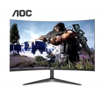 AOC显示器 23.6英寸1500R曲面 HDMI全高清爱眼不闪屏幕 电竞游戏显示屏电脑显示器 C24B1H