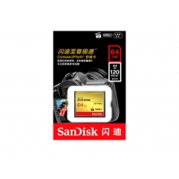 闪迪（SanDisk）32G CF卡64G 128G佳能尼康单反相机内存卡高速800X 摄像存储卡 64G 120M/s至尊极速 UDMA7全高清