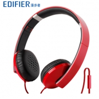 漫步者（Edifier） H750P 头戴式潮电脑耳麦手机线控带话筒MP3耳机 