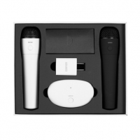 漫步者（EDIFIER）MU800 家庭智能终端全兼容无线K歌麦克风 手机K歌麦克风 黑白套装 黑白套装