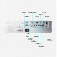 松下（Panasonic） 投影仪 办公高清 商务宽屏工程投影机 PT-BW405NC(4000流明 宽屏 无线)