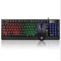 蝰蛇KM310 机械手感游戏键盘鼠标套装 彩虹背光字母发光悬浮键盘