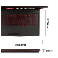 微星(msi)GL63 8RE-417CN 15.6英寸游戏本笔记本电脑(i7-8750H 8G 1T+128G SSD GTX1060 6G独显 赛睿键盘 94%色域 黑)