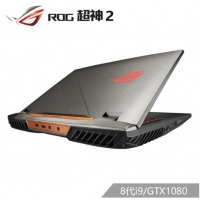 ROG 超神2 17.3英寸 144Hz 3ms防炫光雾面屏游戏笔记本电脑 超神2 8代i9/GTX1080 144Hz 3ms 72% 32G 2*256G