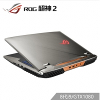 ROG 超神2 17.3英寸 144Hz 3ms防炫光雾面屏游戏笔记本电脑 超神2 8代i9/GTX1080 144Hz 3ms 72% 32G 2*256G