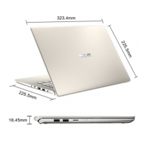 华硕(ASUS) 灵耀S S4300FN8265 2代 14英寸三面微边超轻薄笔记本电脑(i5-8265U 8G 512GSSD MX150 2G IPS)金(S4300)