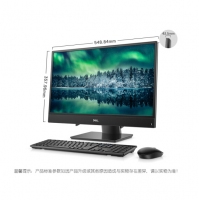 戴尔(DELL)灵越AIO 3480 23.8英寸IPS窄边框一体机台式电脑主机作图CAD i3-8145U 4G 1T 集成显卡 量子黑（INS 3280-R1308B I3-8145U/4G/1T）