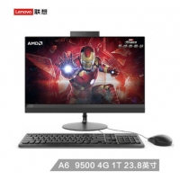 联想（Lenovo）AIO 520 致美一体机台式电脑23.8英寸（A6-9500 4G 1T 集显 ）黑