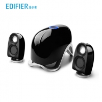 漫步者（EDIFIER）E1100MKⅡ电脑多媒体音响2.1声道外观仿生造型立体声低音炮音箱 黑色