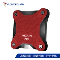 威刚（ADATA）移动硬盘 固态（PSSD) USB3.1 SD600Q 红色 480GB