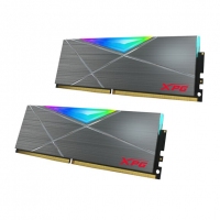 威刚XPG D50 32G（16G*2） DDR4 3200 台式内存条RGB灯条（灰）