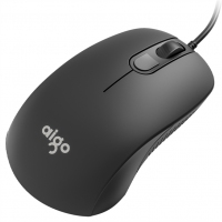 (aigo)爱国者Q21黑色 有线鼠标 笔记本台式机鼠标