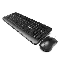 爱国者(aigo）AK1801 有线商务办公键盘鼠标套装 笔记本台式机键鼠套