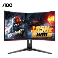 AOC C32G2E 31.5英寸165Hz刷新率广色域双HDMI+DP接口快拆支架游戏电竞显示器