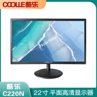 酷乐 CCOLLE C220N 22寸圆型底座 黑色液晶显示器 VGA