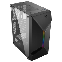新品微星(MSI)PAG SHIELD 100L 龙菱侧透 黑色游戏办公台式电脑主机atx机箱