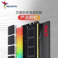 威刚龙耀DT50 32G-4133(16GX2)RGB灯条 DDR4 钛灰
