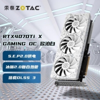 索泰（ZOTAC）RTX4070TI-12GD6X X-GAMING OC 欧泊白 电竞游戏 3D设计建模新品电脑独立显卡