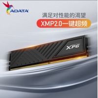 威刚XPG BBKD35 16G-3600 DDR4 威龙条（黑） 台式机电脑电竞马甲内存