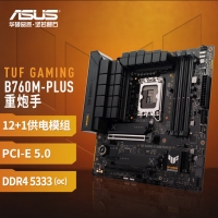 华硕（ASUS）TUF GAMING B760M-PLUS D4重炮手主板 支持 CPU 13700K/13600KF/13400F（Intel B760/LGA 1700）