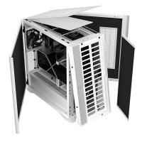 爱国者（aigo）YOGO K100静音版主动防尘宽体电脑机箱支持E-ATX主板/30系显卡/360 K100静音版 白色单机箱