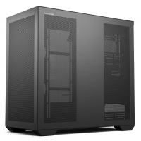 爱国者（aigo）YOGO X1 黑色 游戏电脑主机箱 支持三面水冷/E-ATX/ATX主板/双U3+Type-c/五面通风