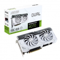 华硕（ASUS）DUAL-RTX4070-O12G-WHITE白色 电竞游戏电脑独立显卡