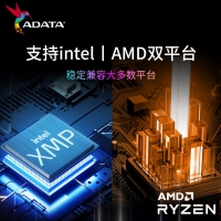 威刚(ADATA) XPG 龙耀D35G 8G 3200 RGB釉白灯条 DDR4 台式机内存条