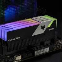 宏碁掠夺者（PREDATOR）32G(16G×2)套装 DDR5 6800频率 台式机内存条 Vesta II 炫光星舰RGB灯条(C32) 石耀黑