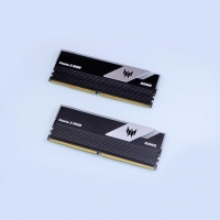 宏碁掠夺者（PREDATOR）32G(16G×2)套装 DDR5 6800频率 台式机内存条 Vesta II 炫光星舰RGB灯条(C32) 石耀黑