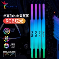 威刚XPG LANCER RGB 32G-6400(16GX2)灯条(黑）DDR5
