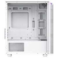 爱国者（aigo）V13 白色 台式电脑主机箱 支持MATX主板/玻璃侧透/240水冷/造型灯条