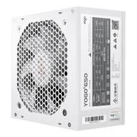 爱国者（aigo) YOGO650 直出线【额定500W】 白色 电脑开关电源 品质电容/宽幅设计/不虚标
