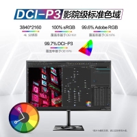 飞利浦（PHILIPS）27E1N8900 27吋OLED 4K HDR400 0.1ms Type-C专业高端设计显示器