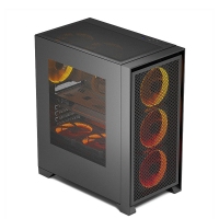 爱国者 YOGO T21 黑色 ATX网孔散热台式机电脑机箱（支持ATX主板/360水冷）