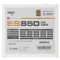 爱国者（aigo）ES850 电竞金牌全模组电脑台式机电源 ATX2.0 智能温控 台系主电容 ES850/白/850W