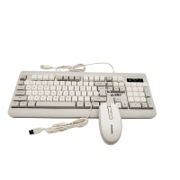 爱国心 GT-608(白灰色) 复古有线键鼠套装 办公套件