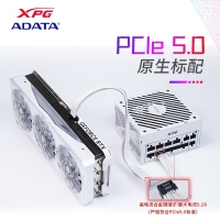 威刚（ADATA）XPG魔核II SE750W 白色电源 金牌全模组台式电脑电源atx3.0电源支持4090