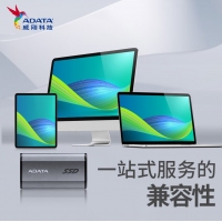 威刚（ADATA）SE880 1TB 移动固态硬盘（银色）（PSSD）读写2000m/s稳定兼容便携小巧USB3.2