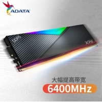 威刚(ADATA)XPG龙耀D500G 32GB(16GBX2)黑色彩包套装 DDR5 6400 C32海力士A die内存条