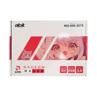 升技 RX580 8G D5 256bit 白色独立游戏显卡（双风扇） HDMI+DP+DVI