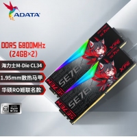 威刚龙耀DWROG STRIX RGB RO姬联名 48G-6800(24GX2) DDR5 灯条