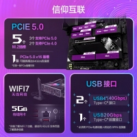 华硕ROG STRIX X870E-E GAMING WIFI玩家国度电竞主板 支持 CPU 9900X/9950X