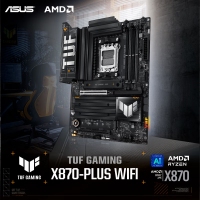 华硕TUF GAMING X870-PLUS WIFI主板 支持 CPU 9900X/9950X (AMD X870/AM5）