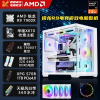 【锐龙R9 7900X游戏电竞】锐龙R9-7900X/华硕X670吹雪/32G/1TB固态/RX7900XT 电竞游戏主机