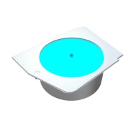 骨伽 星舰FV270海景房发光旋转台手办专用 黑色
